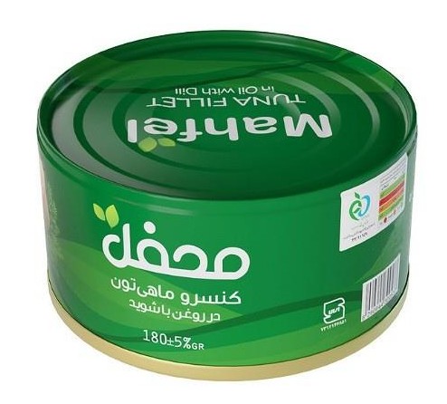 محفل کنسرو تنماهی در روغن با شوید 180 گرمی
